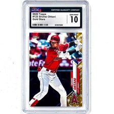 2020 Topps #125 Shohei Ohtani SP Gold Stars Complete Set parallel CGC 10 Gem