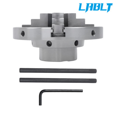 LABLT 6'' 4-Jaws Self-Centering Lathe Chuck Carbon Steel 1''×8TPI Thread w/ Lathe