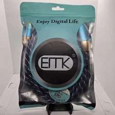 XLR to 3.5mm Female Splitter Audio Y Cable Blue Series 10 Feet Stereo 1/8 