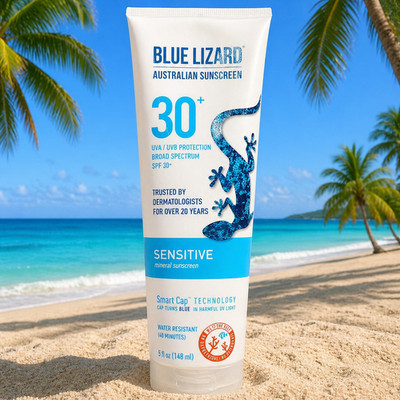 EXPIRED Blue Lizard Sunscreen SPF30+ Sensitive REEF FRIENDLY 5oz SEALED EX 2021