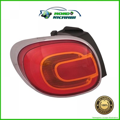 Fanale Posteriore Sinistro Per Fiat 500L Trekking Dal 2012 | Cornice Satinata