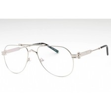 Charriol Men's Eyeglasses Shiny Silver Metal Aviator Full Rim Frame PC75105 C02