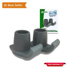 Upgrade Mobility with Pop  Glide 2 Pack Walker Ski Glides - Indoor/Outdoor Use