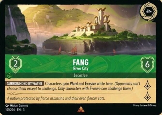 x1 Fang - River City - 101/204 - Rare Lorcana DLC03 Into the Inklands M/NM