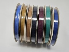 Lot Offray Grosgrain Polyester Craft Ribbon 7mm 1/4" x 20 YDS Spools Vintage