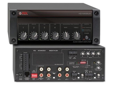 RDL HD-MA35UA Mixer Amplifier 35W / 4W Zone 25/70/100V / Class D