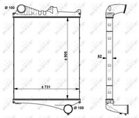 Nrf LadeluftküHler Llk Intercooler KüHler Ladeluft 30225