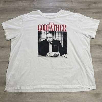 The Godfather Shirt Marlon Brando Don Corleone Men s White 5XL Tee
