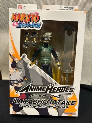 Bandai Naruto Anime Heroes Hatake Kakashi Fourth Great Ninja War Figure NEW