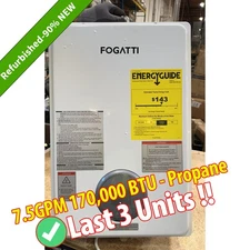 【90% NEW】Propane Tankless Hot Water Heater 7.5GPM 170,000BTU Whole House Instant