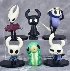 6Pcs Hollow Knight Anime Figures Set GK Game PVC Action Model Collectible Toys