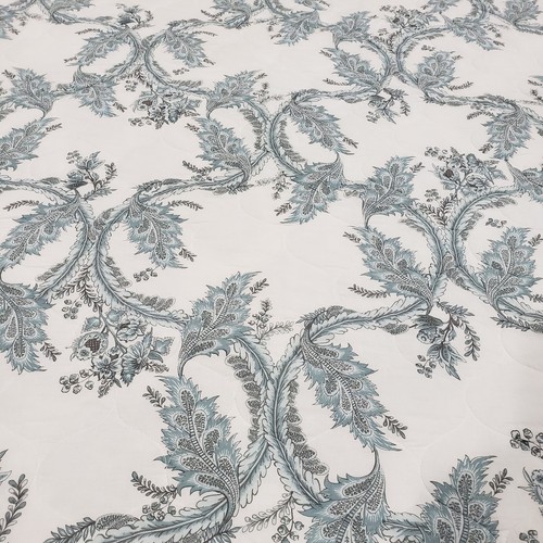 Pottery Barn Comforter Quilt Full Queen 92x90 Blue Shani Floral Toile Reversible - Picture 7 of 11