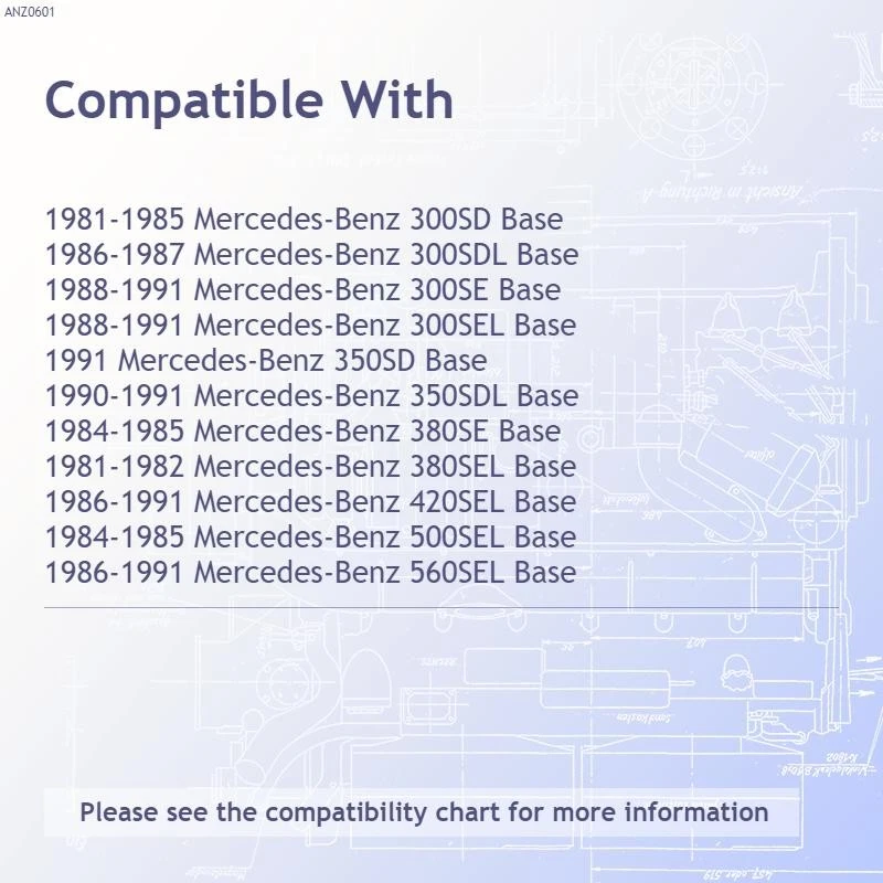 Chrome Red/Clear Lens Tail Light Assembly for 1986-1991 Mercedes-Benz 420SEL - Image 3 of 3