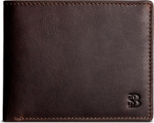 Bifold Wallet for Men - RFID Blocking Full Grain Leather, 12 Card Slots ID Win