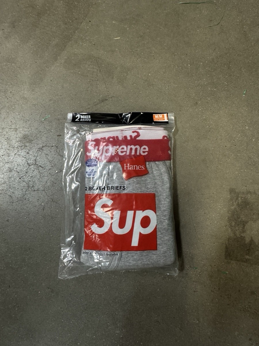 Supreme Hanes Boxer Briefs 2 Pack グレー Supreme Hanes Boxer Briefs (2 Pack) Heather Grey - SS24 - US