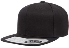 Flexfit Men's Snapback Baseball Cap One Size Black