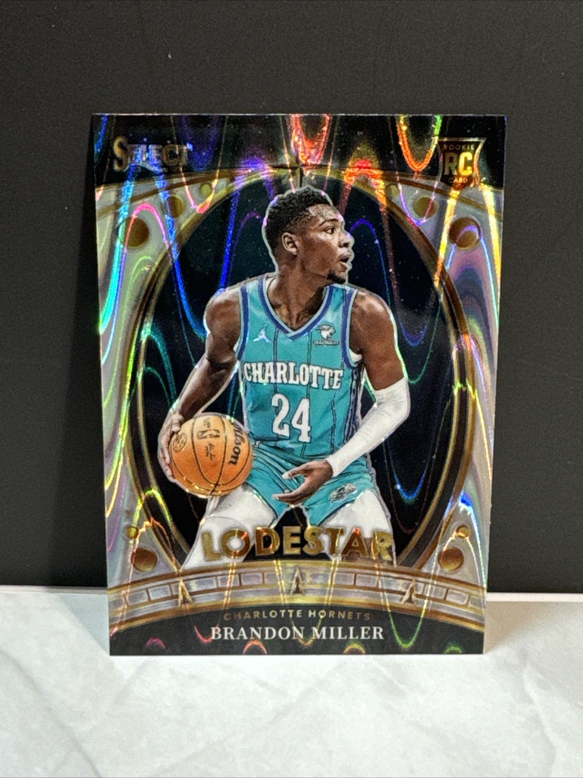 2023-24 Panini Select NBA Brandon Miller Lodestar tectonic RC Rookie #3 Hornets