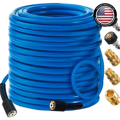 #ad Heavy Duty 100 FT Pressure Washer Hose 3600 PSI Versatile Cleaning Solution $94.04