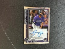 Greg Jones 2025 Topps Chrome Auto Autograph RC Rookie Rockies F1