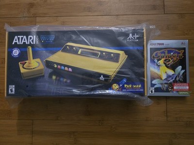 2025 Atari 2600+ PAC-MAN Edition Console Wireless Joystick Yellow +Galaga