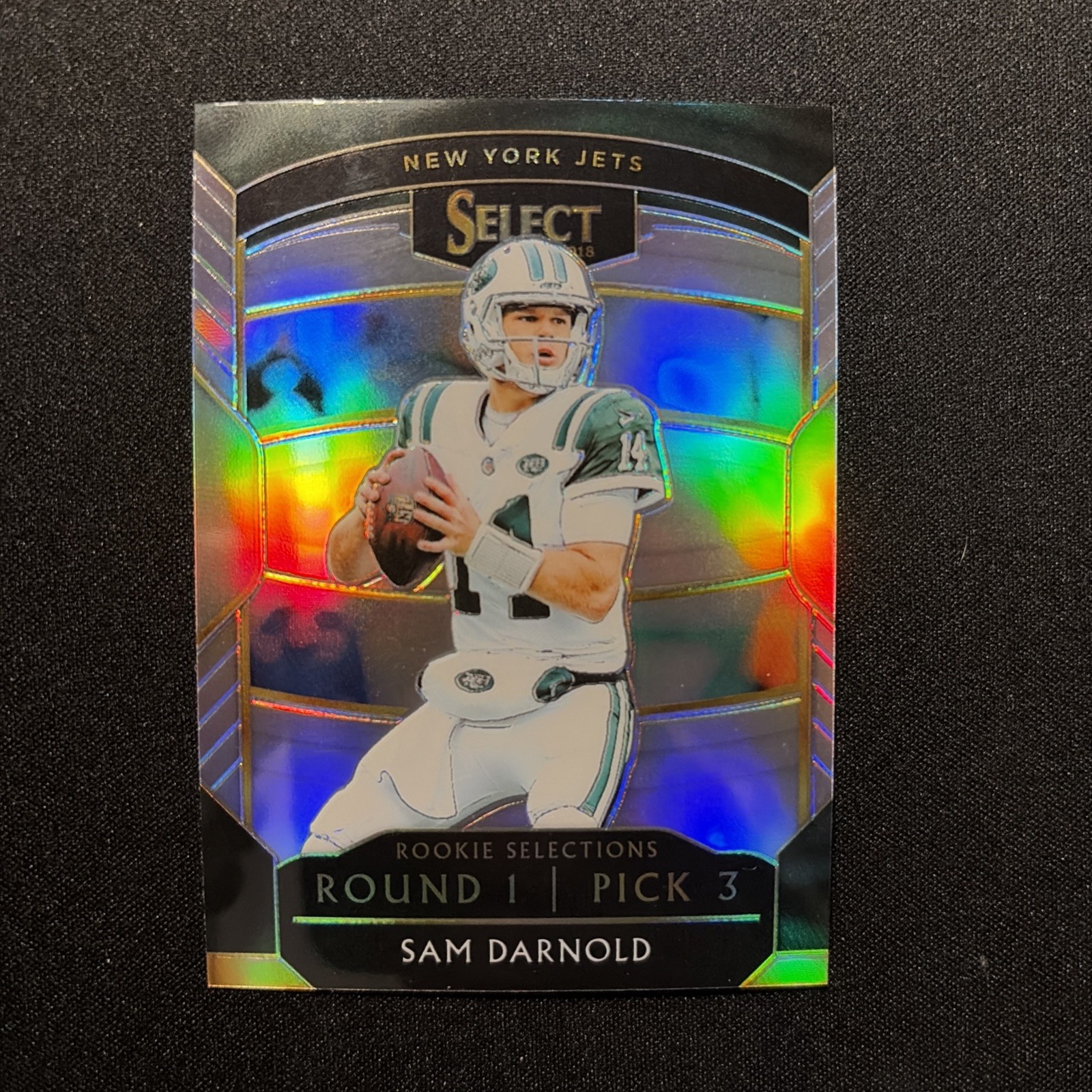 2018 Select Sam Darnold Rookie Selections Silver Prizm RC #RS-3 Jets