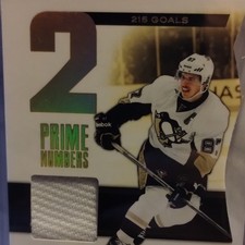 Prime Numbers Sidney Crosby #32 215 Goals Memorabilia Insert Penguins 2011-12