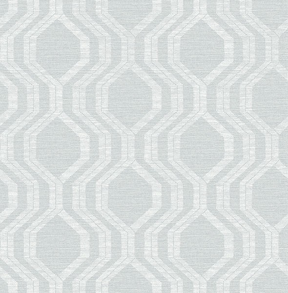 Fd27101_Solace Hexagon Hellgrau Weiß Fine Decor Tapete-image