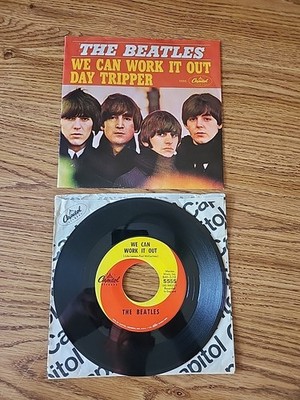 The Beatles  We Can Work It Out  1965 USA original 7  pic sleeve vg+ cond record