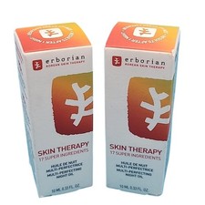 NEW 2x Erborian Skin Therapy Night Oil .33fl oz 10ml KOREA Multi-Perfecting