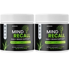 (2 Pack) Mind Recall Powder MindRecall Natural Blend for Brain Memory Support