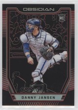 2019 Panini Chronicles Obsidian Electric Etch Red Prizm 6/25 Danny Jansen #3 b7b