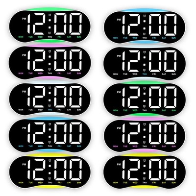 LED Uhr für Wandbehang oder Tischplatzierung mit Schlummerfunktion und Weckfunk