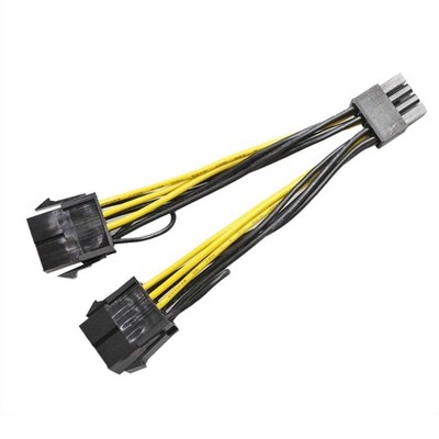 GinTai 8 pin GPU Female to PCI-E 8 pin Male Graphics Card Power Extension Cab...