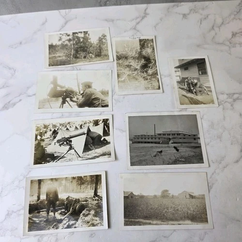 1942 Fort Jackson Training Camp Ww2 Original Photograph - Lot Of 6 - As Shown