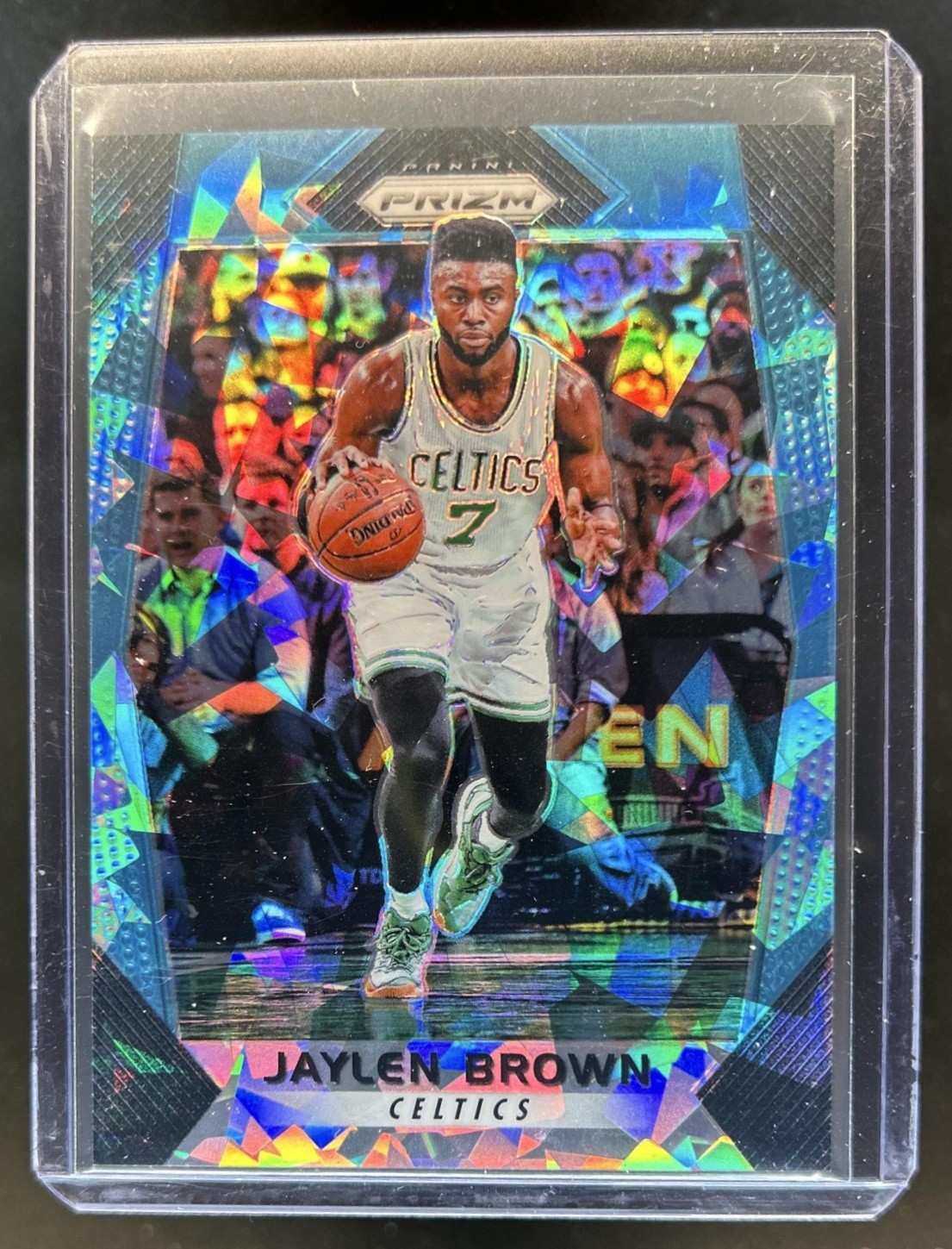 2017-18 Panini Prizm Jaylen Brown Prizm Blue Ice #/99 Celtics