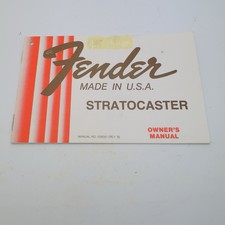 1978 Fender Stratocaster Hang Tag Booklet Man...