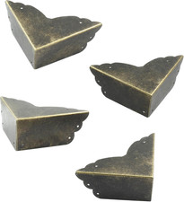 Bronze Box Corner Protectors, 8 Packs, 2.76" x 1.18"