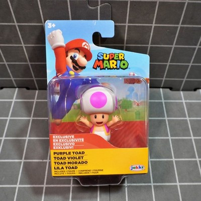 World of Nintendo 2.5'' EXCLUSIVE PURPLE TOAD Jakks Pacific