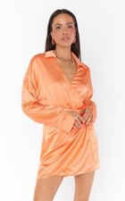 NWT Show Me Your Mumu Clara Collared Mini Dress Orange Size M Cantaloupe
