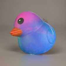 Sunny Days Jumbo Squeezy Ducks Tie Dye Squishy Stress Relief Toy NEW
