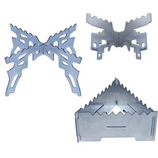 Camping Alcohols Cooker Holder Detachable Crosses Stand for Hiking Picnics
