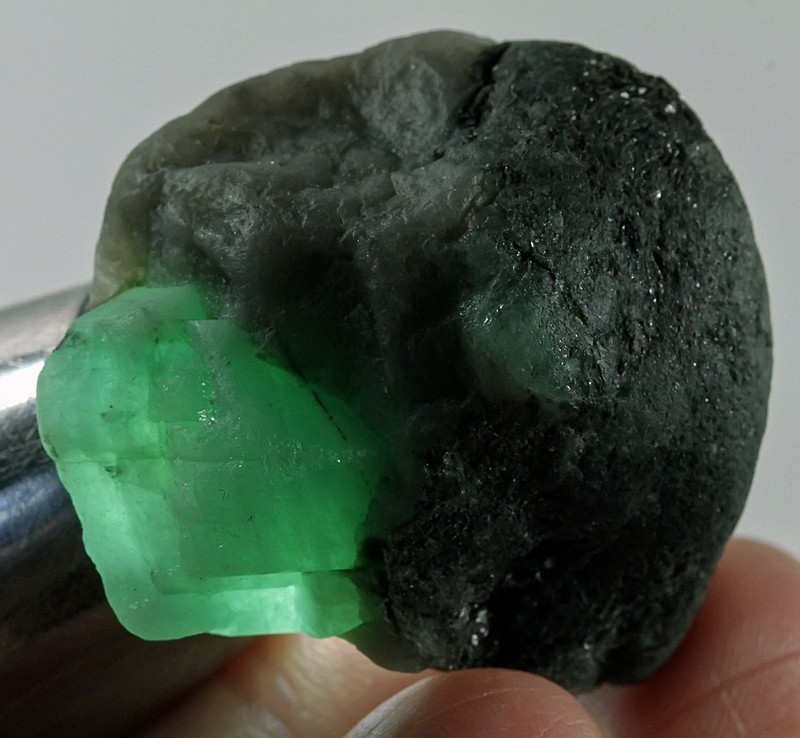 110Ct Natural Brazilian Green Emerald Crystal Facet Rough Specimen YMDa3269