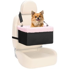 Dog Car Seat for Small Pets Under 20lbs, Booster Seat with Metal Frame, Doubl...
