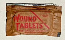 Original WW2 US Army Military Wound Tabs Tablets Upjohn Company Field Gear Equip