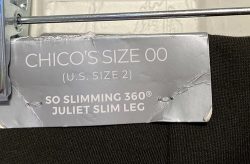 Chico's Primordial Forest So Slimming Button Juliet Ankle Pants Size 00(0/2)NWT - Picture 12 of 12