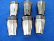 6 WMF Bienenkorbmarke Becher Metall Trinkbecher versilbert