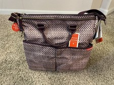 Skip Hop Special Edition Diaper Bag Tote   Purple Pattern   NEW With Tags