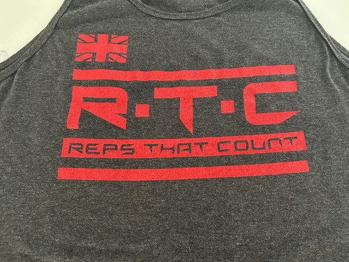 mens - REPS THAT COUNT shirt - Large- MUSCLE TANK -Save Wolves-WORKOUT Gym Gear - Picture 4 of 6