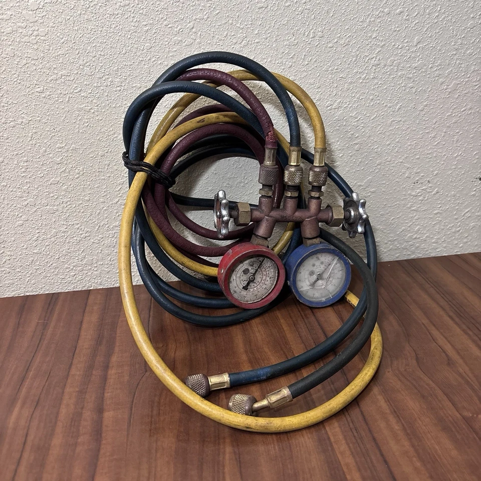 Medidores colectores de climatización Robinair vintage Foto 3 de 4