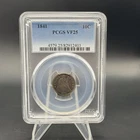 1841 10C Seated Liberty Dime - PCGS VF25 - Free Shipping